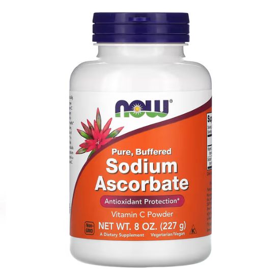 Sodium Ascorbate, Powder Buffered, 227g, NOW Foods - Vitax.ro