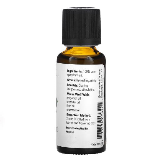 Essential Oil, Spearmint Oil, 30 ml, NOW Foods - Vitax.ro