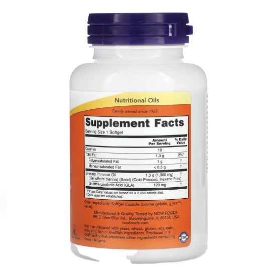 Super Primrose, 1300mg, 60 softgels, NOW Foods - Vitax.ro