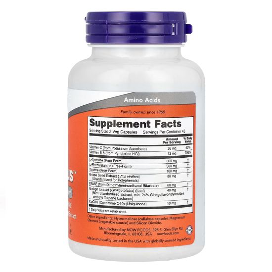 True Focus, 90 vcaps, NOW Foods - Vitax.ro