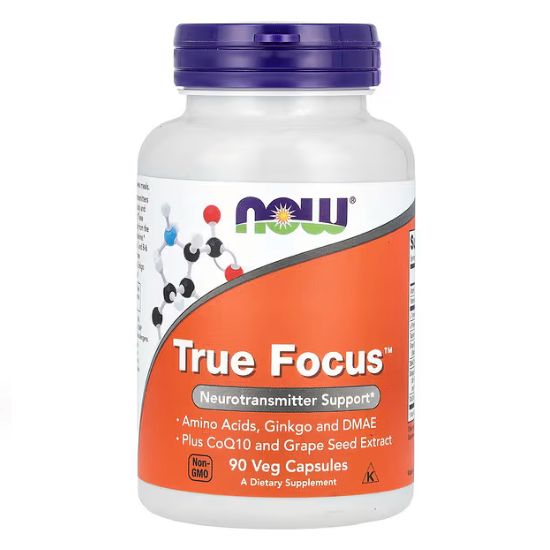 True Focus, 90 vcaps, NOW Foods - Vitax.ro