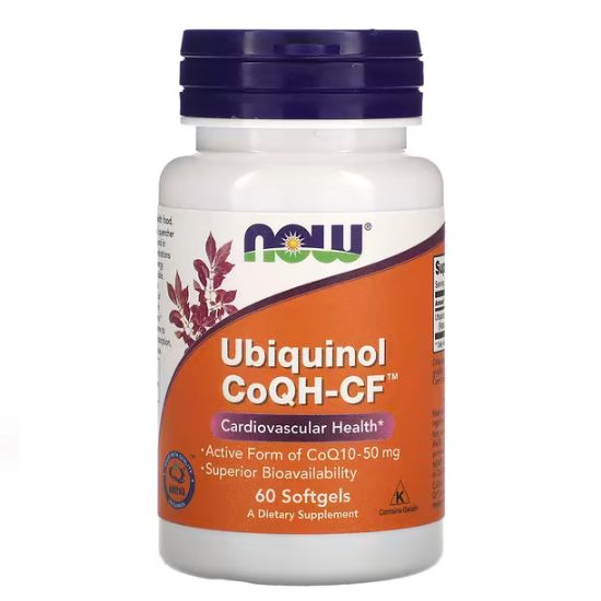 Ubiquinol CoQH-CF, 60 softgels, NOW Foods - Vitax.ro