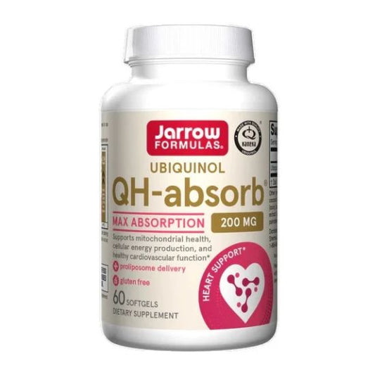 Ubiquinol QH-absorb, 200mg, 60 softgels, Jarrow Formulas - Vitax.ro