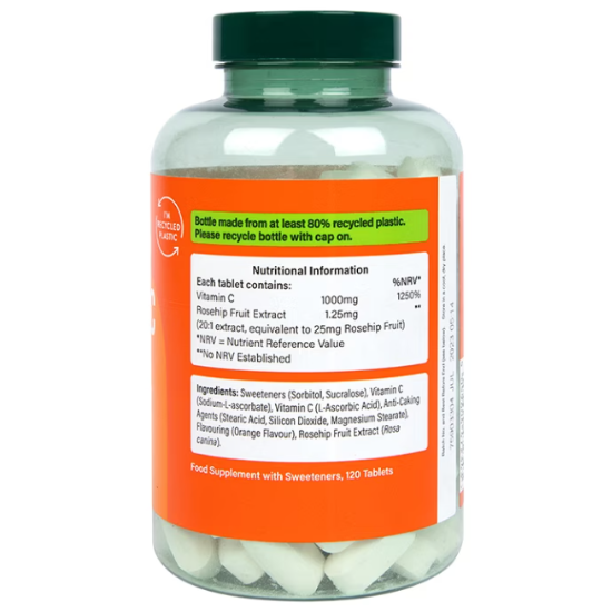 Vitamin C & Quercetin, 60 tablets, Holland & Barrett - Vitax.ro