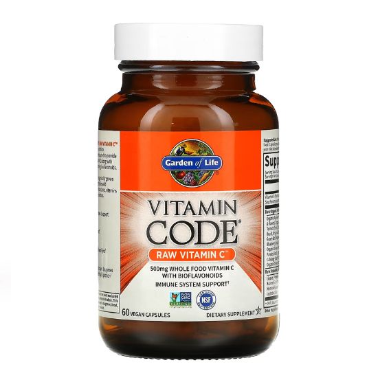 Vitamin Code Raw Vitamin C, 60 vegan caps, Garden of Life - Vitax.ro
