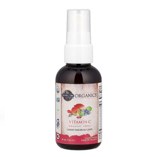 Mykind Organics Vitamin C Organic Spray, Cherry-Tangerine, 58 ml, Garden of Life - Vitax.ro