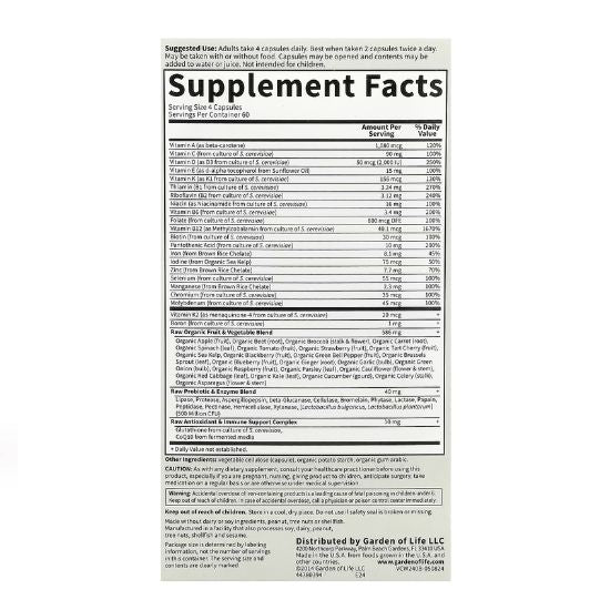 Vitamin Code Women, 240 vcaps, Garden of Life - Vitax.ro