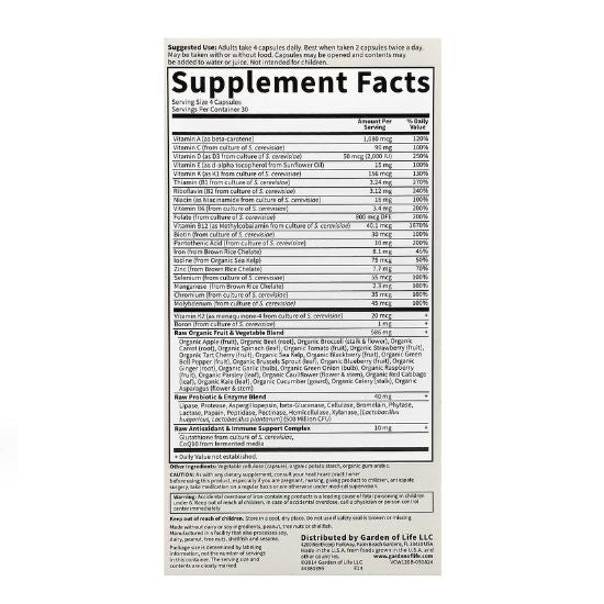 Vitamin Code Women, 120 vcaps, Garden of Life - Vitax.ro