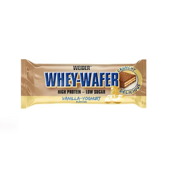 Whey-Wafer, Vanilla Yoghurt, 12 bars, Weider - Vitax.ro