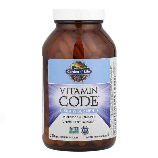Vitamin Code 50 & Wiser Men, 240 vcaps, Garden of Life - Vitax.ro