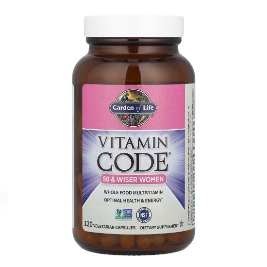 Vitamin Code 50 & Wiser Women, 120 vcaps, Garden of Life - Vitax.ro
