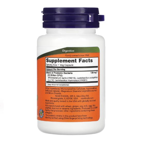 Women's Probiotic 20 Billion, 50 vcaps, NOW Foods - Vitax.ro