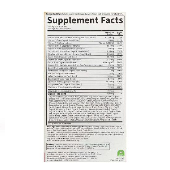 Mykind Organics Women's Multi, 120 vegan tabs, Garden of Life - Vitax.ro