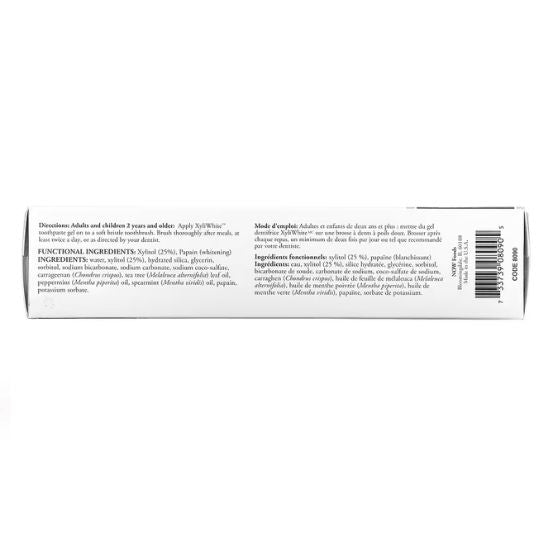 XyliWhite, Refreshmint Toothpaste Gel, 181g, NOW Foods - Vitax.ro