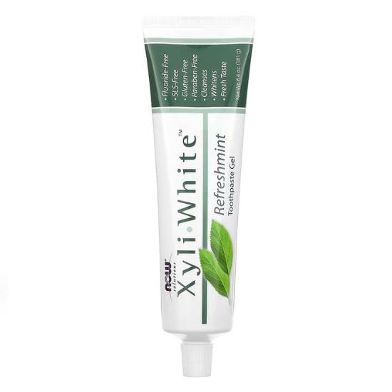 XyliWhite, Refreshmint Toothpaste Gel, 181g, NOW Foods - Vitax.ro