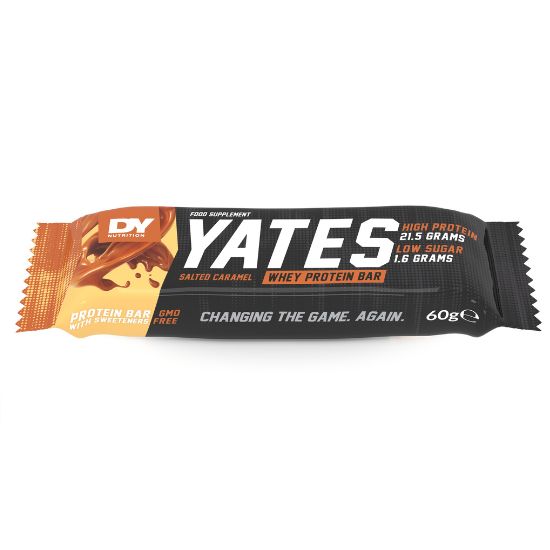 Yates Protein Bar, Salted Caramel, 12 x 60g, Dorian Yates - Vitax.ro