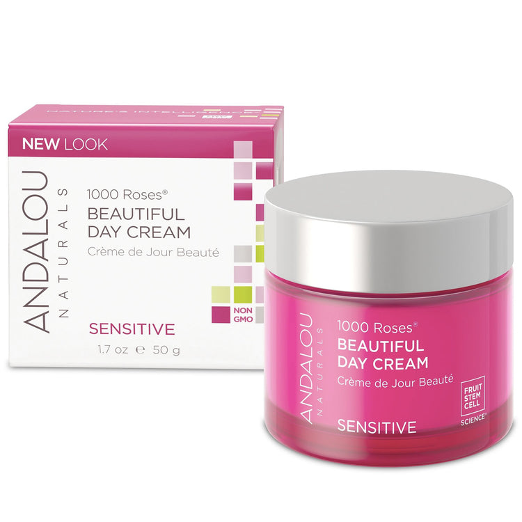 1000 Roses Beautiful Day Cream, Andalou Naturals, 50g - Vitax.ro