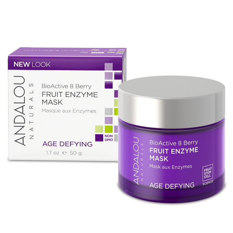 BioActive 8 Berry Fruit Enzyme Mask, Andalou Naturals, 50g - Vitax.ro