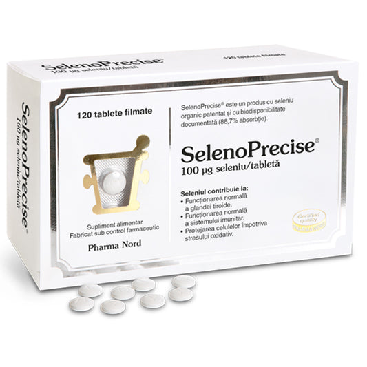 SelenoPrecise, 100ug, Pharma Nord, 120 Tablete - Vitax.ro