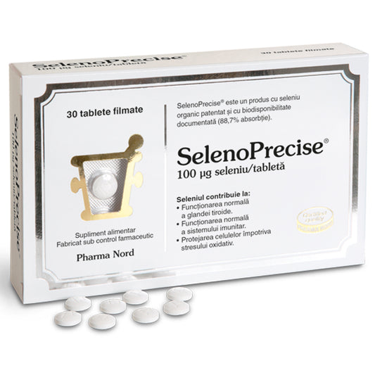 SelenoPrecise, 100ug, Pharma Nord, 30 Tablete - Vitax.ro