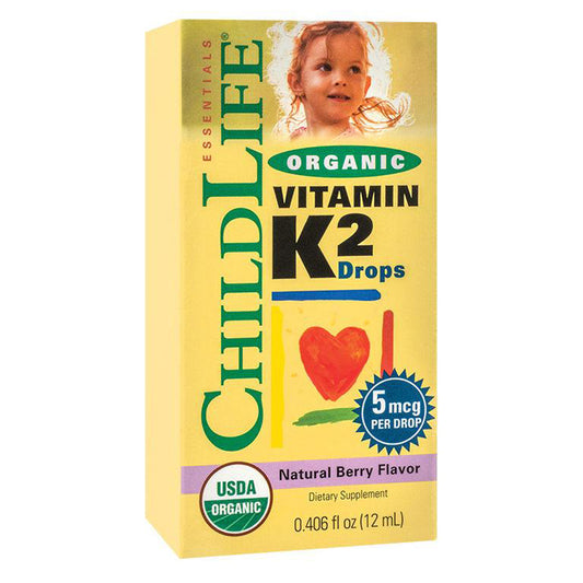 Vitamin K2 - Copii - 15mcg, Childlife Essentials, Gust de Fructe, Flacon cu 7.5ml - Vitax.ro