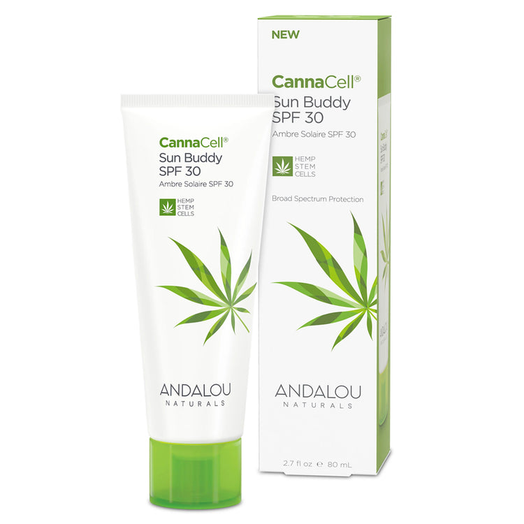 CannaCell Sun Buddy SPF 30, Andalou Naturals, 80ml - Vitax.ro