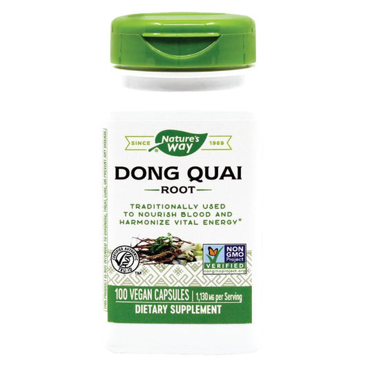 Dong Quai 565mg, Nature'S Way, 100 Capsule Vegetale - Vitax.ro