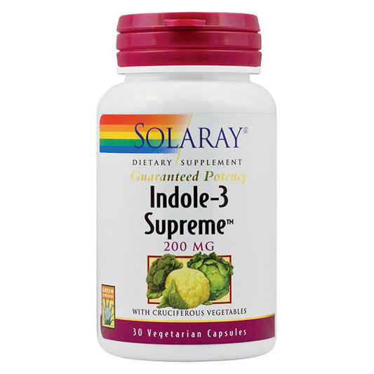 Indole-3 Supreme, Solaray, 30 Capsule Vegetale - Vitax.ro
