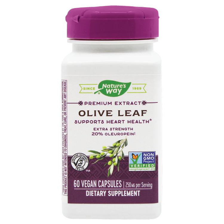Olive Leaf 20% SE, Nature'S Way, 60 Capsule Vegetale - Vitax.ro