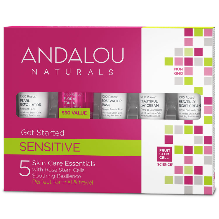 Sensitive Get Started Kit, Andalou Naturals - Vitax.ro