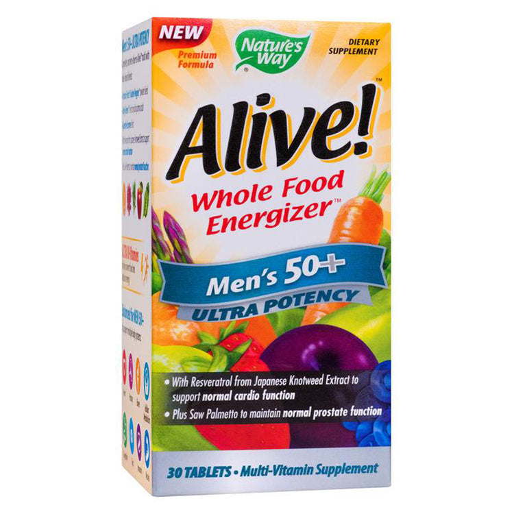 Alive Men’s 50+ Ultra, Nature'S Way, 30 Tablete Filmate - Vitax.ro