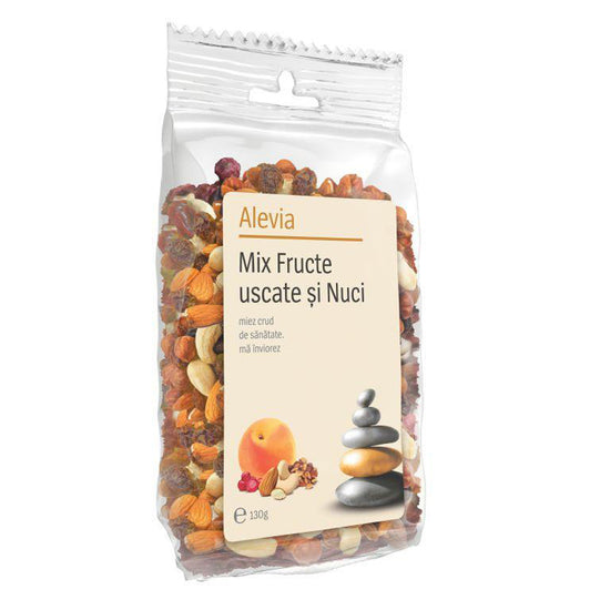 Mix Fructe Uscate si Nuci, Alevia, 130g - Vitax.ro