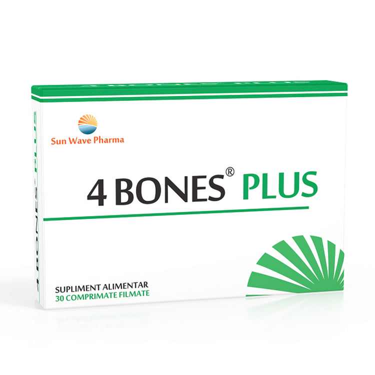 4 Bones Plus, Sun Wave Pharma, 30 Comprimate - Vitax.ro