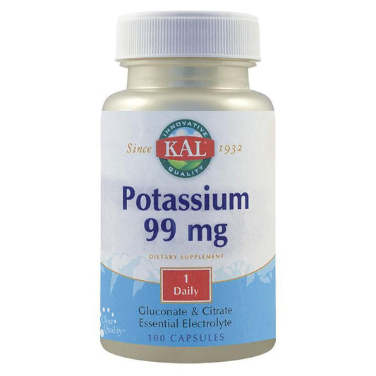 Potassium 99mg, KAL, 100 Capsule Vegetale - Vitax.ro