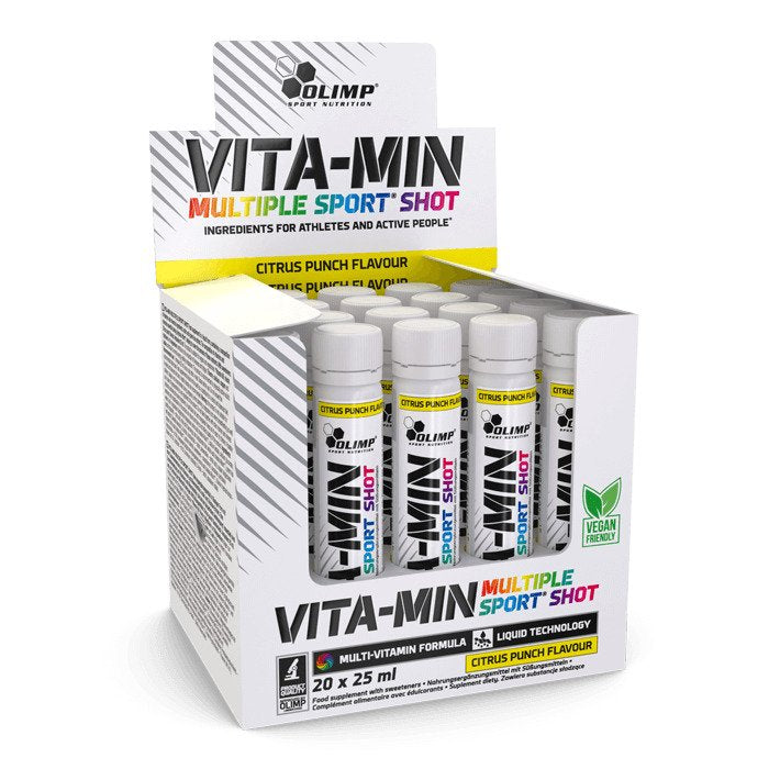 Vita-Min Multiple Sport Shots, Citrus Punch (EAN 5901330079979) - 20 x 25 ml. - Vitax.ro
