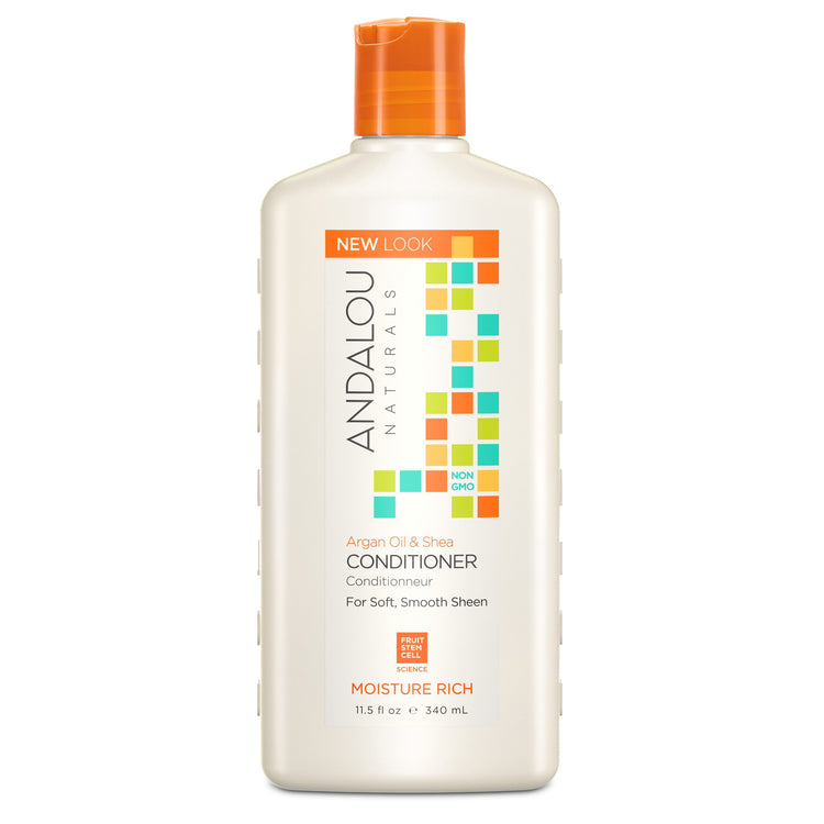 Argan Oil & Shea Moisture Rich Conditioner, Andalou Naturals, 340ml - Vitax.ro