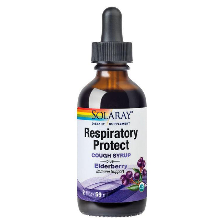 Respiratory Protect Cough Syrup, Solaray, 59ml - Vitax.ro