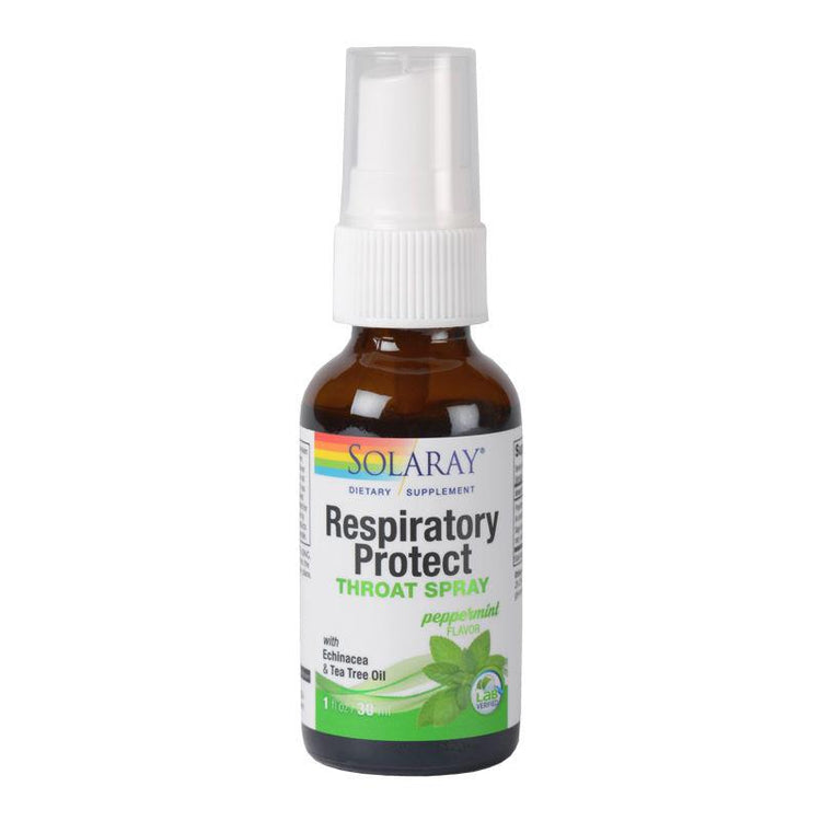 Respiratory Protect Throat Spray, Solaray, 30ml - Vitax.ro
