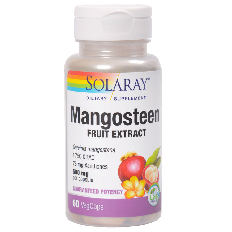 Mangosteen 500mg, Solaray, 60 Capsule Vegetale - Vitax.ro