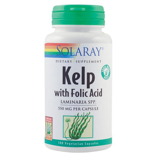 Kelp 550mg, Solaray, 100 Capsule Vegetale - Vitax.ro