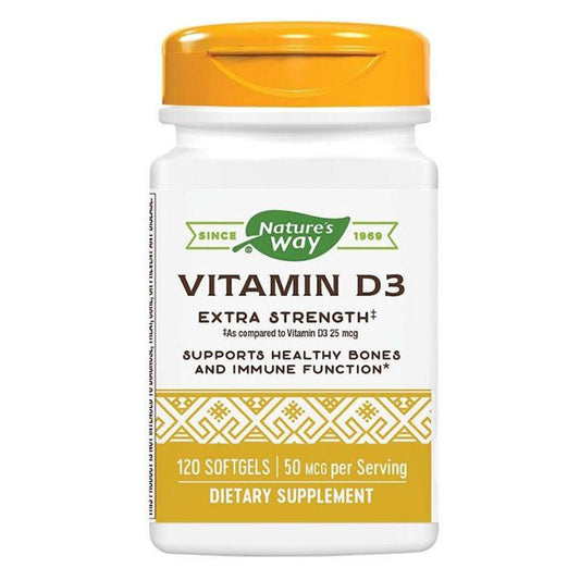 Vitamin D3 2000UI, Nature'S Way, 120 Capsule Moi - Vitax.ro