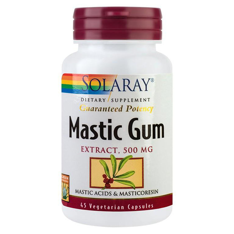 Mastic Gum 500mg, Solaray, 45 Capsule Vegetale - Vitax.ro
