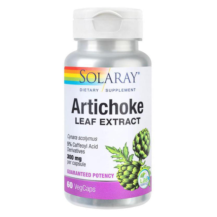 Artichoke - Anghinare, 300mg, Solaray, 60 Capsule Vegetale - Vitax.ro