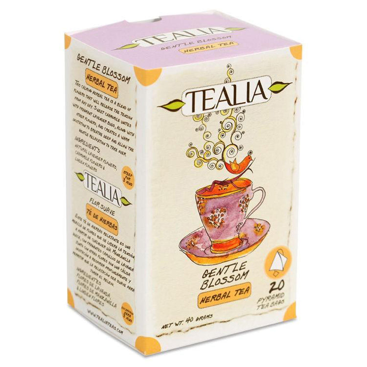 Gentle Blossom, Tealia, Cutie cu 20 Plicuri Piramida x 2g - Vitax.ro