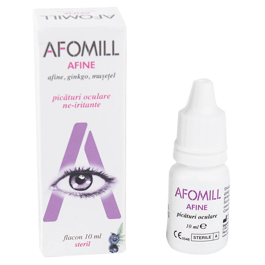Picaturi Oculare Afine, Afomill, 10ml - Vitax.ro