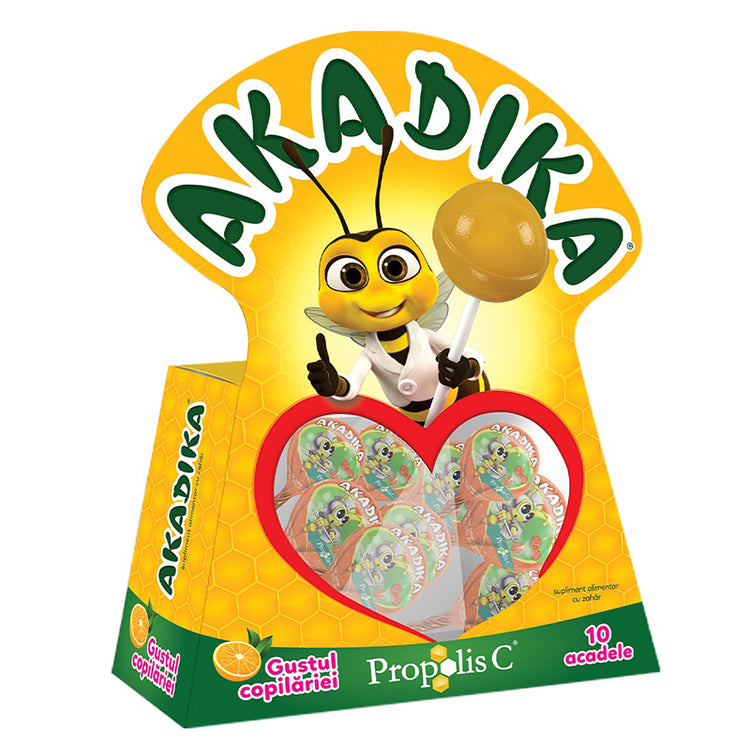 Acadele Akadika Propolis C Portocala, Fiterman Pharma, 10 Acadele - Vitax.ro