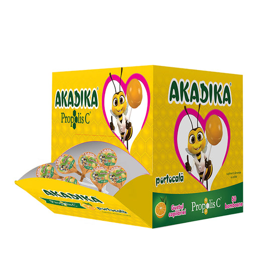 Acadele Akadika Propolis C Portocala, Fiterman Pharma, 50 Acadele - Vitax.ro