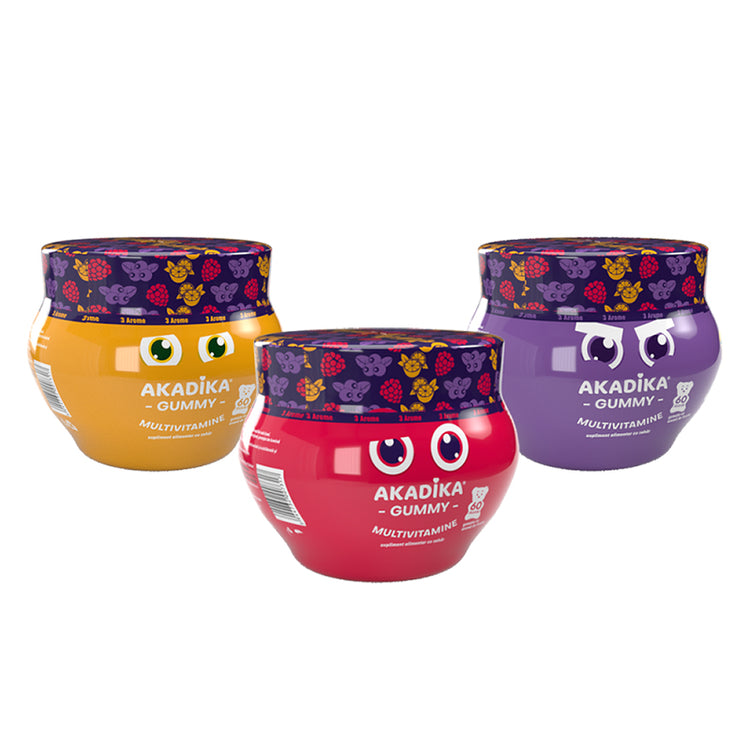 Akadika Gummy Multivitamine, Fiterman Pharma, 60 Jeleuri - Vitax.ro
