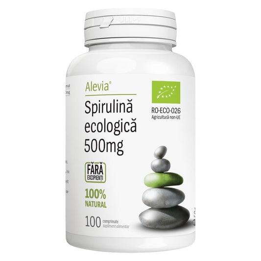 Spirulina Ecologica, Alevia, 100 Comprimate - Vitax.ro