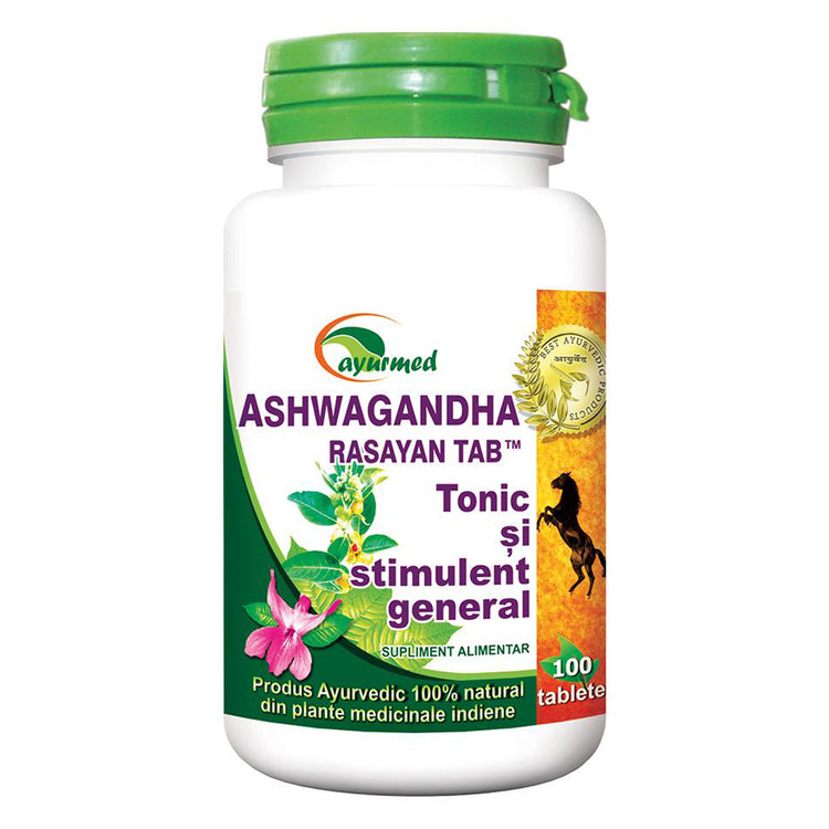 Ashwagandha Rasayan, Ayurmed, 100 Tablete - Vitax.ro